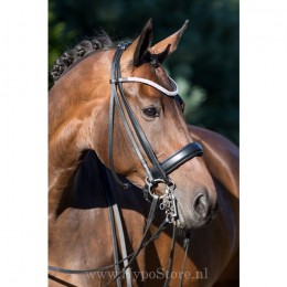 Premiera ''Levanto'' Black double bridle with crystal browband
