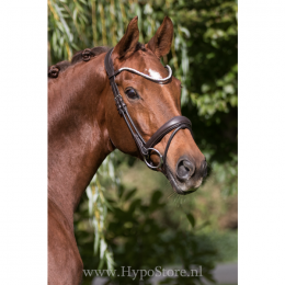Premiera "Latina" brown anatomic bridle with patent leather details