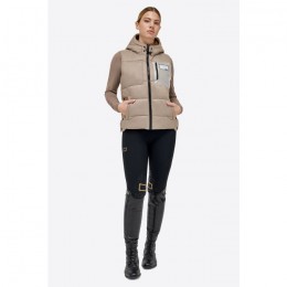 RG FW'23 Nylon Quilted Hooded Puffer Vest Women