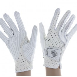 Samshield V-Skin Swarovski Gloves White