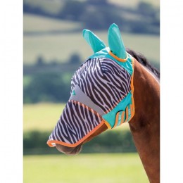 Shires Flymask Zeb Tek with ears and nose