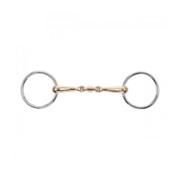 Busse Double Jointed Anatomical Loose Ring Snaffle Kaugan 14 mm