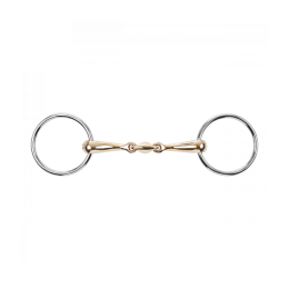 Busse Double Jointed Anatomical Loose Ring Snaffle Kaugan 16mm