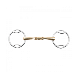 Busse Double Jointed Anatomical Soft-ring Loose Ring Snaffle Kaugan 14 mm