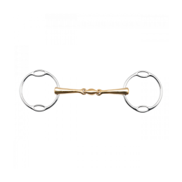 Busse Double-Jointed Anatomical Soft-Ring Loose Ring Snaffle Kaugan 16 mm