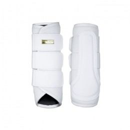 Equestrian Stockholm Classic Mesh Brushing boots White Gold