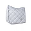 Equestrian Stockholm Dressage Pad White Perfection Silver