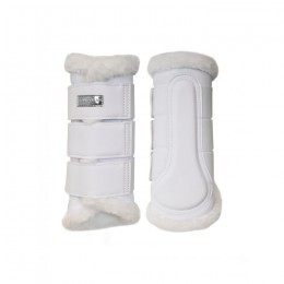 Equestrian Stockholm SS'23 White silver brushing boots