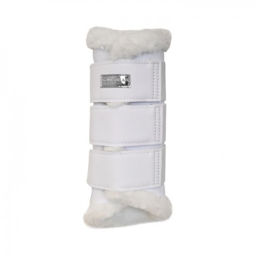 Equestrian Stockholm SS'23 White silver brushing boots