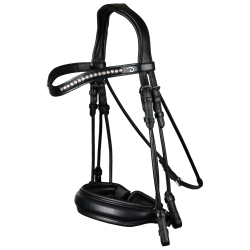 Dyon Double Bridle round-stitched