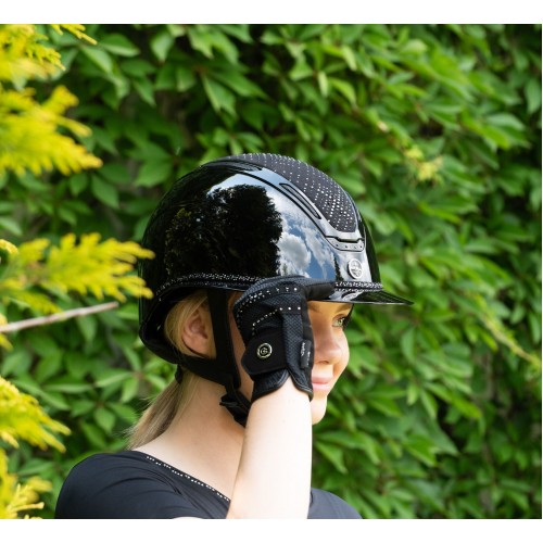Fair Play Riding Helmet Equileus W-V Stellify Shiny Wide Visor