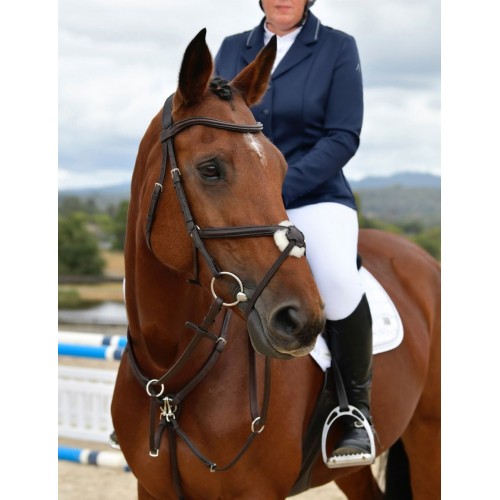 Collegiate Comfitec Opulux Plain Padded Grackle Bridle