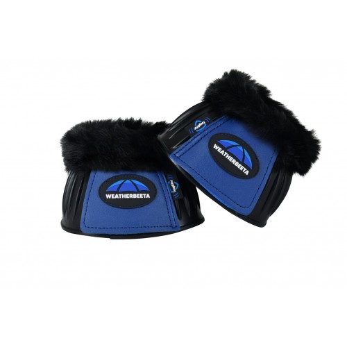 Weatherbeeta Tough-Tec Prime Fleece Trim Bell Boots Rubber