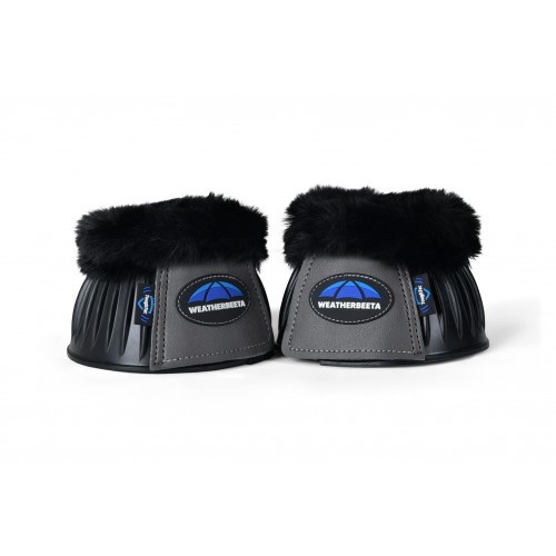 Weatherbeeta Tough-Tec Prime Fleece Trim Bell Boots Rubber