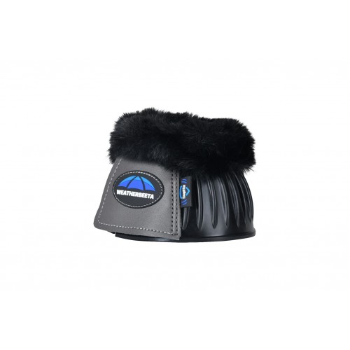 Weatherbeeta Tough-Tec Prime Fleece Trim Bell Boots Rubber