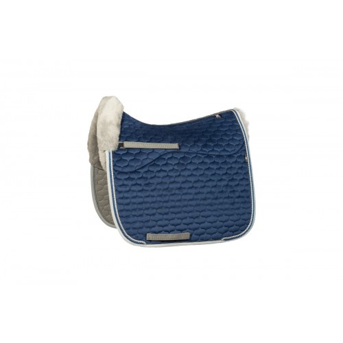 Mattes SS26 Saddle Pad Velvet Blue/Grey
