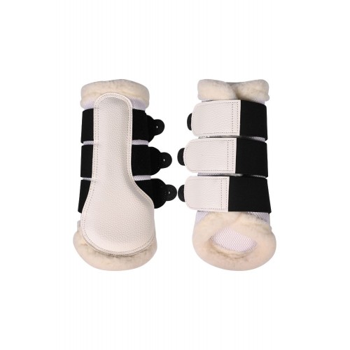 HKM Comfort Premium Mesh Leg Protectors with Fur