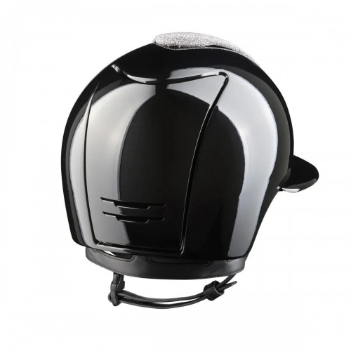 KEP Italia Cromo 2.0 Polish Black Polo Vanity Silver Crystal Logo
