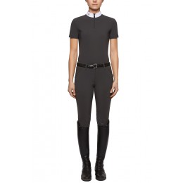 Cavalleria Toscana FW'20 джерси флисовый Tech Knit S/S молнией турнирная рубашка