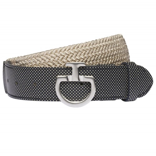 Cavalleria Toscana SS'21 Women's Elastic Belt - Perforated Leather