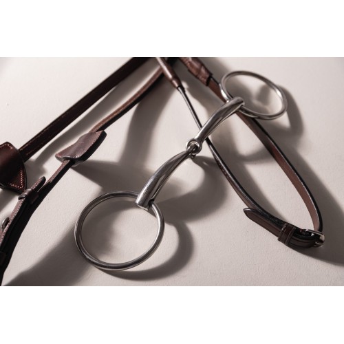 Velari Single-Jointed Loose Ring Snaffle Stainless Steel 14 mm