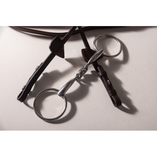 Velari Double-Jointed Loose Ring Snaffle Stainless Steel 14mm