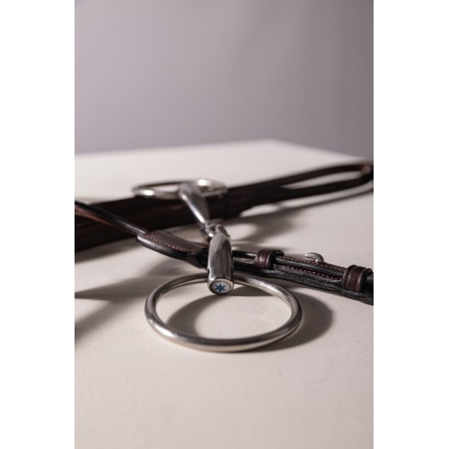 Velari Double-Jointed Loose Ring Snaffle Stainless Steel 16mm