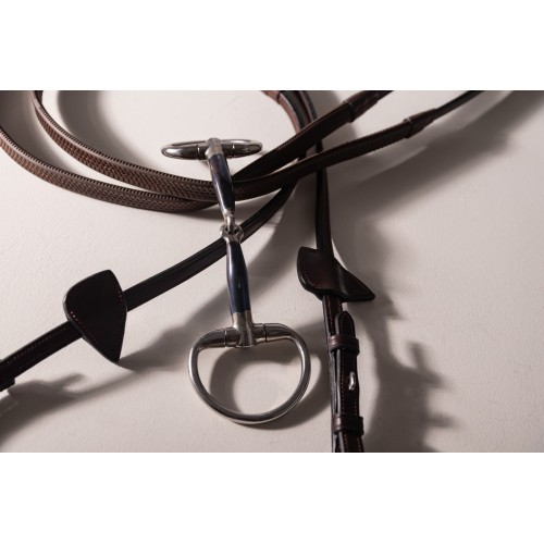 Velari Single-Jointed Eggbutt Snaffle Sweet Iron 14 mm