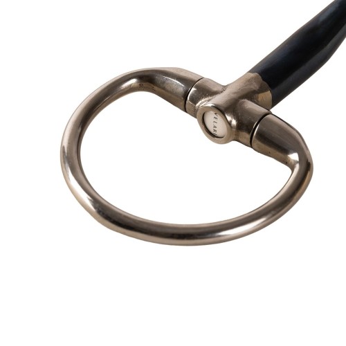 Velari Double-Jointed Eggbutt Snaffle Sweet Iron 14mm