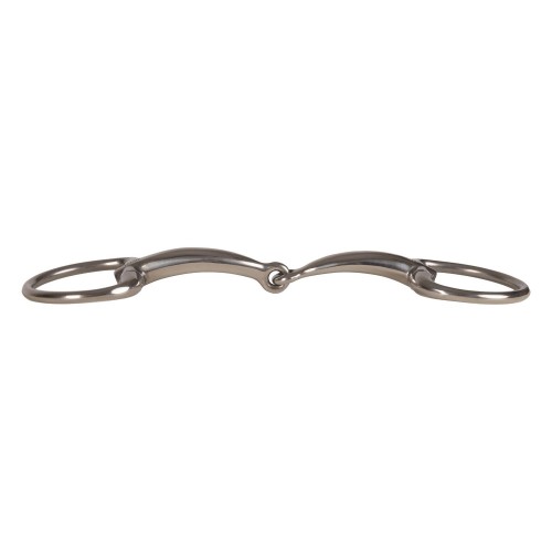 Velari Single-Jointed Eggbutt Snaffle Bit Stainless Steel 14mm