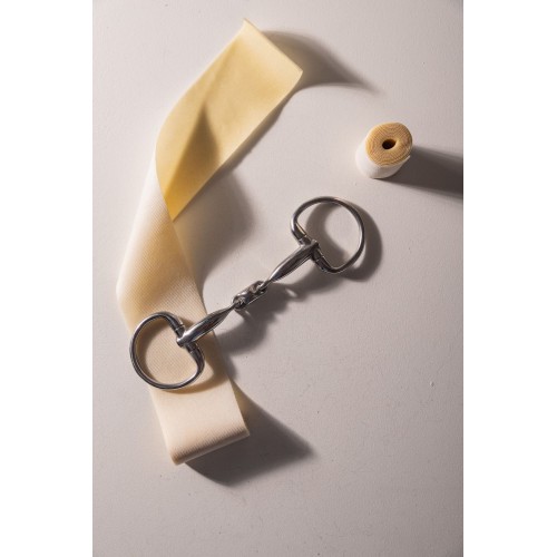 Velari Double-Jointed Eggbutt Snaffle Stainless Steel 14mm