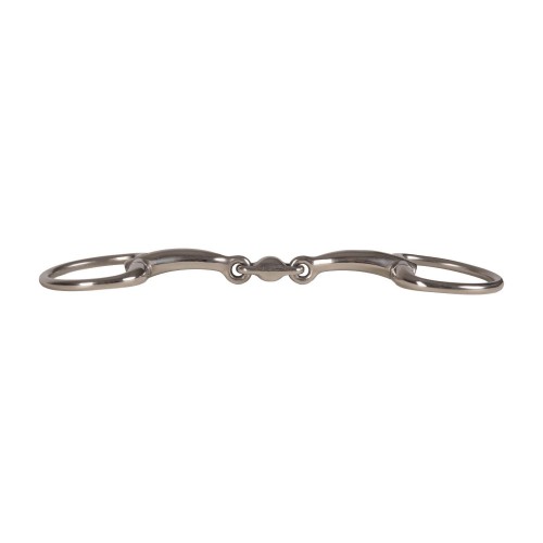 Velari Double Jointed Eggbutt Snaffle Stainless Steel 16 mm