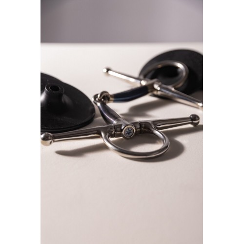 Velari Single-Jointed Full Cheek Snaffle Bit Sweet Iron 14 mm