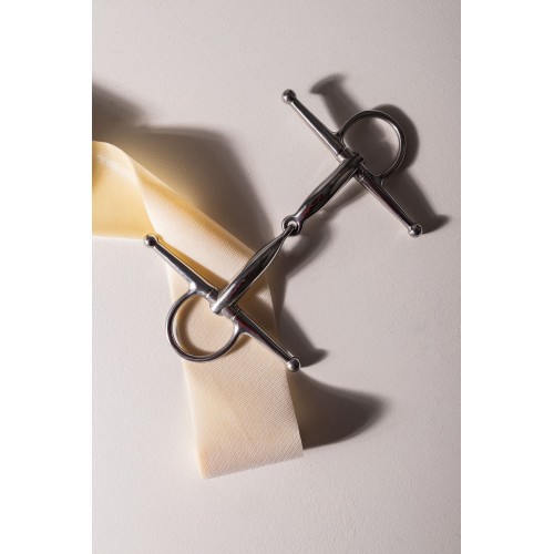 Velari Single-Jointed Full Cheek Snaffle Bit Stainless Steel 16 mm