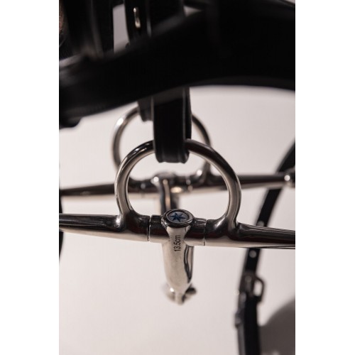 Velari Single-Jointed Full Cheek Snaffle Bit Stainless Steel 16 mm