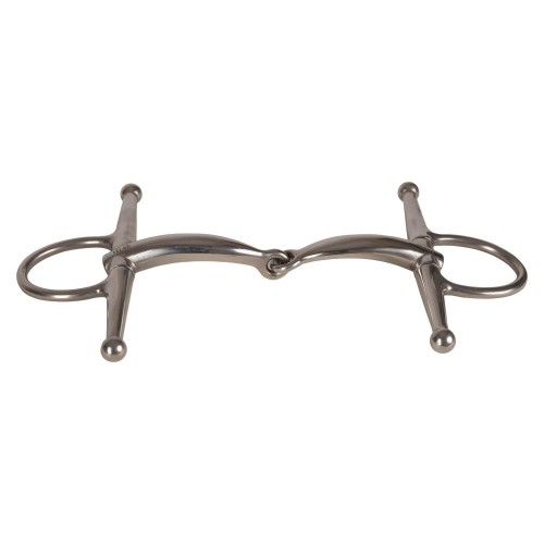 Velari Single-Jointed Full Cheek Snaffle Bit Stainless Steel 16 mm
