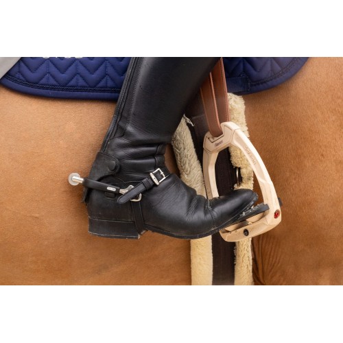 Velari Rowel Spurs Stainless Steel with Rubber Large