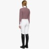 Cavalleria Toscana FW'22 Mini CT Print L/S Brushed Jersey Zip Competition Polo Girls
