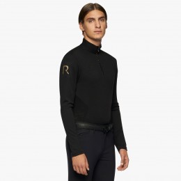 Cavalleria Toscana FW'22 R-EVO Premier Tech шерстяной L/S молнией водолазка мужской