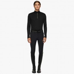 Cavalleria Toscana FW'22 R-EVO Premier Tech шерстяной L/S молнией водолазка мужской