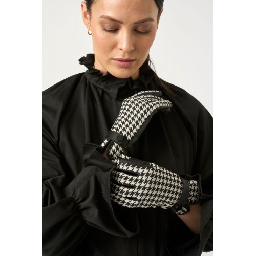 PS of Sweden AW25 Riding Gloves Hannah Houndstooth