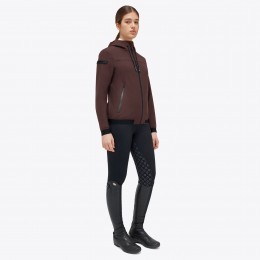 Cavalleria Toscana FW'23 джерси Velvet с капюшоном с полной застёжкой на молнию софтшелл женская куртка