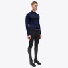 Cavalleria Toscana FW'23 Tech Wool Half Zip Mock Turtleneck L/S Training Polo Men