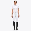 Cavalleria Toscana SS'23 Lightweight Piqué Short-Sleeve Zip Show Shirt Ladies