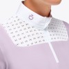 Cavalleria Toscana SS'23 Lightweight Piqué Short-Sleeve Zip Show Shirt Ladies