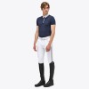 Cavalleria Toscana SS'23 Tech Piqué Short Sleeve Zip Training Polo Embossed CT Pocket Men's