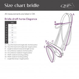 QHP уздечка draft horse Elegance