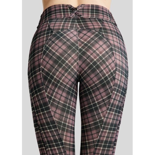 Montar FW25 Winter Riding Tights MoCheri Cosy Peach Checked