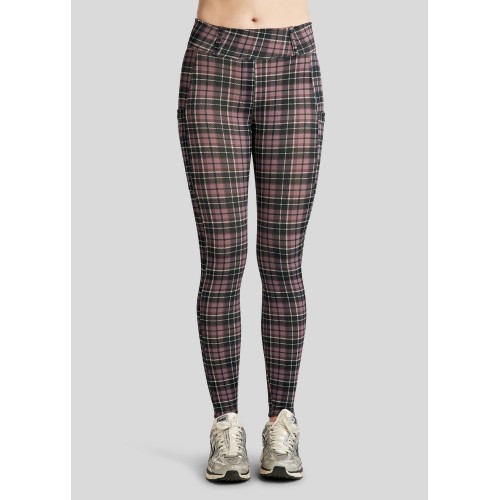 Montar FW25 Winter Riding Tights MoCheri Cosy Peach Checked