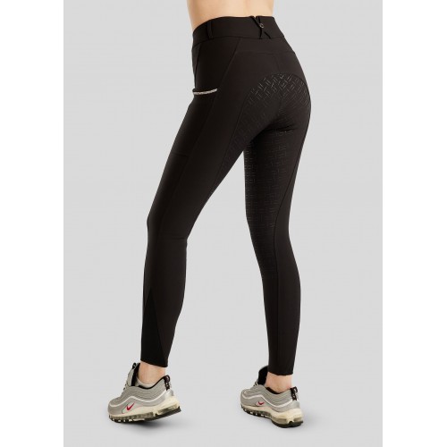 Montar SS26 MoLila Breeches, Champagne Crystal Tape, with Champagne Crystals, Black, F/G